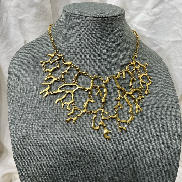 Fashion Jewelry Ladys Choker Style 14kt. Gold Plated Necklace. Amazingly Y2K. - Picture 5 of 10